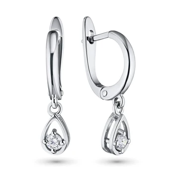 

Earrings in white gold with diamonds