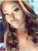 Pelucas de cabello humano brasileño no Remy, postizo de encaje Frontal, 13x4, Color miel