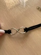 OBSEDE-pulsera de cuero tejido a mano con cuerda infinity para mujer, Color plateado, cuero de terciopelo coreano, 15 colores