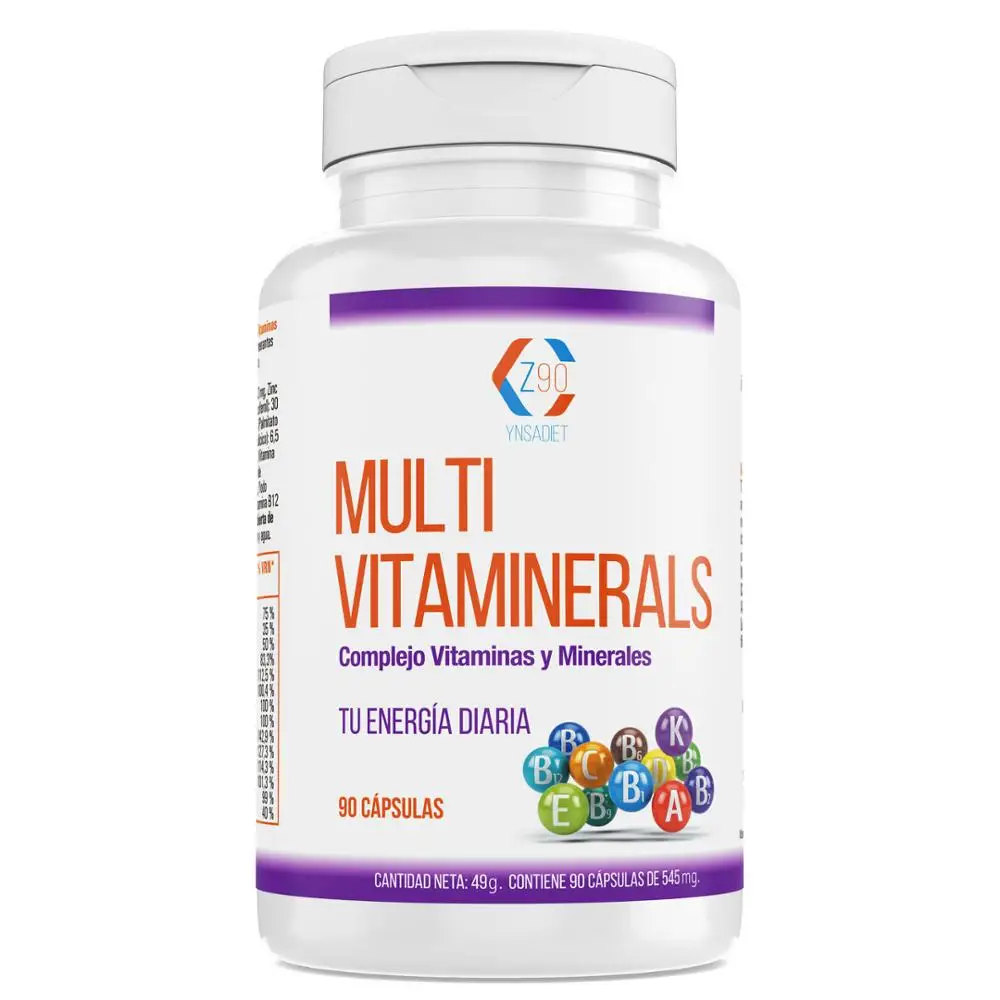 Vitamin with minerals, vitamin C and B2, B3, B5, B6 and B12 mas iron, multivitamino for exhaustion 90Capsulas (three months) Vitamin with minerals, vitamin C and B2, B3, B5, B6 and B12 mas iron, multivitamino for exhaustion 90Capsulas (three months)