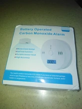 Sensor fotoeléctrico de seguridad para el hogar, 85dB, aviso de alta sensibilidad LCD, Sensor de Gas de CO independiente, Detector de alarma de intoxicación por monóxido de carbono