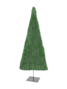 

EUROPALMS Fir tree, flat, green light, 150cm