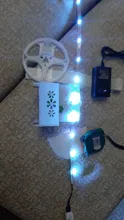 Infrarrojos/Bluetooth/WiFi LED luces de tira RGB 5050 2835 lámpara Flexible cinta con diodo DC 12V 5M 10M Control Remoto + adaptador