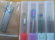 Fresas doradas para uñas, 8 tipos, herramientas portátiles de limpieza para manicura, brocas de alambre de cobre