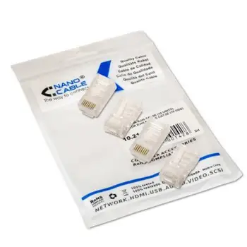 

Category 5 UTP RJ45 Connector NANOCABLE 10.21.0102-100 100 pcs