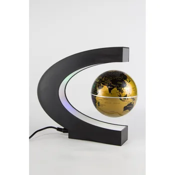 

Floating globe with RGB-light (golden) (D-9 cm)