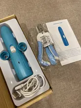 Pet-Nail-Grinder Scissors File Painless Rechargeable Grooming-Trimmer-Tools Electric