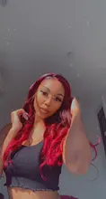 Pelucas de cabello humano con encaje frontal 13x4 para mujer, 180% ombré rojo borgoña, pelucas brasileñas de cabello ondulado rojo Remy prearrancado