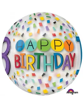 

Balloon Happy 18 Birthday Rainbow Sphere 40cm
