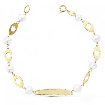 

18K SLAVE COMMUNION PEARL. 17 CM. 5.5mm