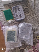 Pump-Dispenser-Box Container Sponge-Holder Soap Liquid Home-Cleaner Kitchen-Dish 