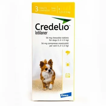 

CREDELIO 56 mg ectoparasiticide 3 tablets for dogs