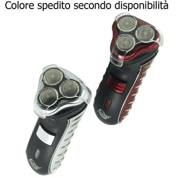 

Razor regolabarba triple head beard man rechargeable 3 heads 3W rscw-258