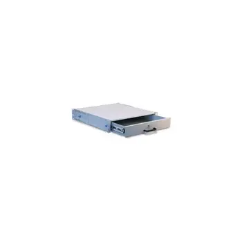 

The CASE-KEY-2HE-keyboard drawer door 2U for cabinets Rack 19 ''with lock Gray