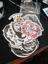 Pegatinas de dibujos animados para Skateboard, calcomanías de bicicleta, portátil, álbum de recortes, equipaje de Skateboard, serie gótica bruja demonio, 10/30/50 Uds.