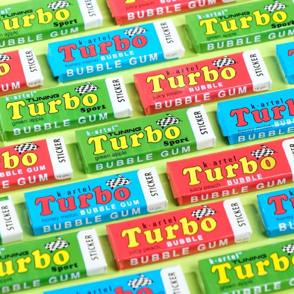 Рисунок 2 - Жевательная резинка Turbo ассорти вкусов с наклейкой
