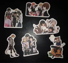 Bungo Stray-pegatinas de perros de PVC para niños, pegatinas de grafitis, maletas, equipaje, guitarra, coche, impermeable, 10/100 Uds.