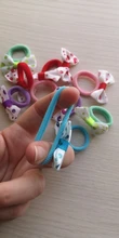 10Pcs Polka Dots Bow Hair Ring Rope Elastic Hair Rubber Bands Hair Accessories for Girls