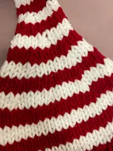 Crochet Baby Christmas-Hat Photography-Props Knitting Newborn Hats Stripe Long for -905