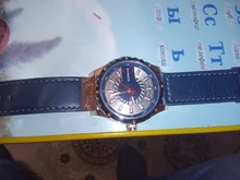 CURREN-Reloj de pulsera de cuero de moda para hombre, cronógrafo de cuarzo, luminoso, elegante