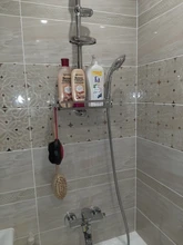 Shower Shelf Rack Lifting-Storage-Tray Bathroom-Accessories Plastic-Holder Rectangle