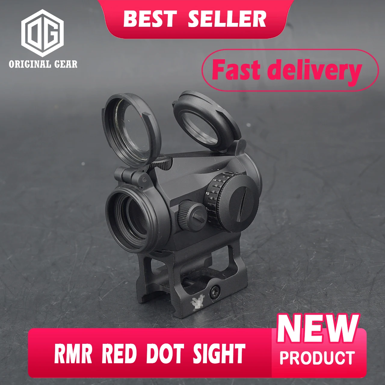Red Dot Sight 1X20mm Compact R5 Red Dot con 10 ajustes de iluminación Aluminio A