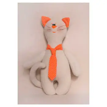 

C004 set for making toys 'Cat's story' cat in a tie