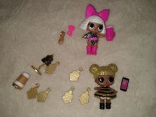 Elegir Original nuevo LOL sorpresa Sets de muñecas de la reina abeja coche 8cm hermana chica muñeca raro estilos limitada colección juguetes para niños de regalo