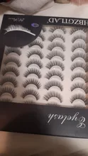 HBZGTLAD 2-20 pares 3D de visón pestañas falsas hecho a mano Wispy largo esponjosa pestañas falsas de ojos Natural extensión Kit de maquillaje Cilios