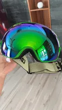 COPOZZ-Gafas de esquí para hombre y mujer, lentes de Snowboard para esquiar, protección UV400, antiniebla