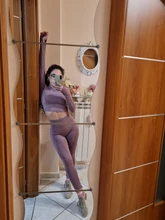 Ropa de gimnasio sin costuras parra Fitness, Leggings de cintura alta, trajes deportivos, ropa deportiva