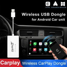 Новая беспроводная для Apple CarPlay Автомобильная короткая тяга ключ для Android навигационный плеер Plug Play USB автомобильная короткая тяга ключ для телефона Android