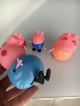 Figuras de acción de Peppa pig, George, familia de conejillos de indias, papá, mamá, Anime Original, juguetes para niños, regalo de Navidad