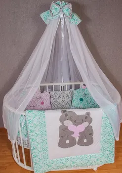 

Комплект в круглую/овальную кроватку "Мишутки" Комплекты в круглую/овальную кроватку