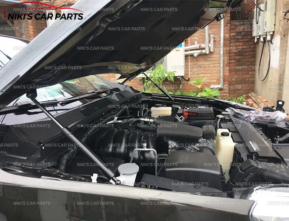 Стойки амортизатора капота для Nissan Navara(D23)- нержавеющая сталь 1 комплект/2 шт. формовочные украшения автомобиля Стайлинг внешний вид