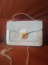 Mini bolso de hombro cuadrado pequeño para mujer, bandolera de mensajero de diseñador de lentejuelas de estrella a la moda, cartera de mano rosa