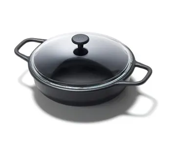 

Seraph Zani Bon Appetit pan low 2 handles cm 24 non-stick with lid