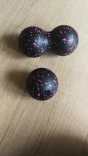 Lacrosse-pelota de masaje de cacahuete, bola ligera de alta densidad para Fitness, ejercicio de Fascia corporal, alivia el dolor, Yoga