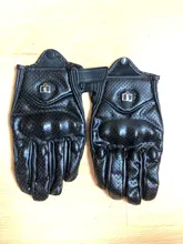Guantes de motocicleta unisex de cuero y carbón para invierno, guantes de moto para hombre y mujer, para motocross, ATV