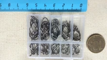 Fly Fishing Hook Worm Jig-Hole-Pesca High-Carbon-Steel Barbed-3 Pond 10-Series 100pcs/Box