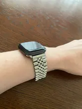 Correa de acero inoxidable para Apple Watch, repuesto de pulsera deportiva para iWatch 6, 5, 4, 3, 40mm, 44mm, 38mm, 42mm