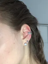 Clips de oreja de mariposa calados de Metal Vintage para mujer y niña, joyería Brincos sin Piercing, oreja de cartílago falsa