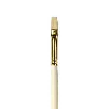 

Brush Bristle, bleached, long handle, flat No. 3