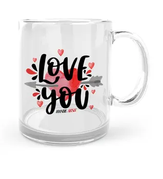 

Personalized Love You Glass Mug Cup-2