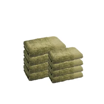 

Set of 8 PCs household Towel 100% cotton, Softer and absorbent, you dry and dried faster. Stone