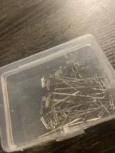 AliLeader-alfileres plateados de buena calidad para hacer pelucas, agujas de pelo de costura, 38mm de largo, 50 uds.