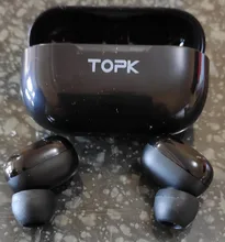 TOPK T12 Wireless Bluetooth Headphones V5.0 Touch Control Earphones Earbuds 3D Stereo