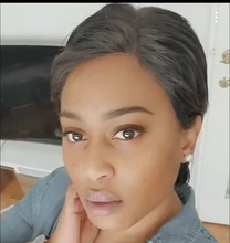 Virgo-peluca corta de encaje frontal 13x4 cabello Remy liso brasileño, corte Pixie, densidad del 150%, pelucas de cabello humano prearrancado