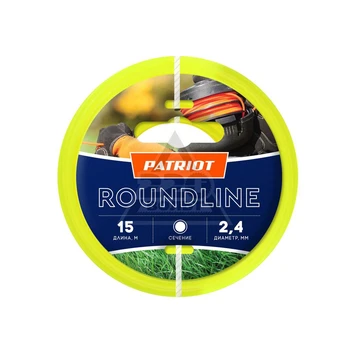 

Fishing line for trimmers PATRIOT 805201017 Roundline 2.4mm L 15 m