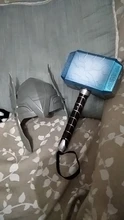 Marvel Avengers Alliance LED brillante y suena el martillo de Thor luz máscara Thor figuras de acción Cosplay niños regalo de Halloween